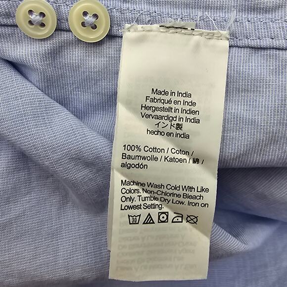 J. Crew Womans size M Etienne Oversized LS Button Up Shirt Blue  BY733 NEW - Picture 7 of 9